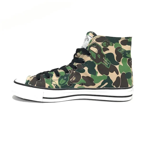 [10] DS! A Bathing Ape x Stussy Bape Sta 'Chuck Taylor' Hi Top Shoes
