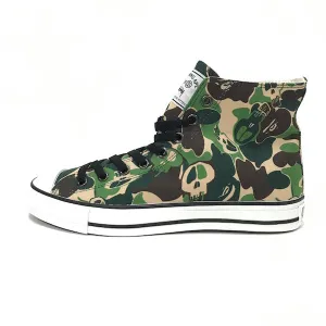 [10] DS! A Bathing Ape x Stussy Bape Sta 'Chuck Taylor' Hi Top Shoes