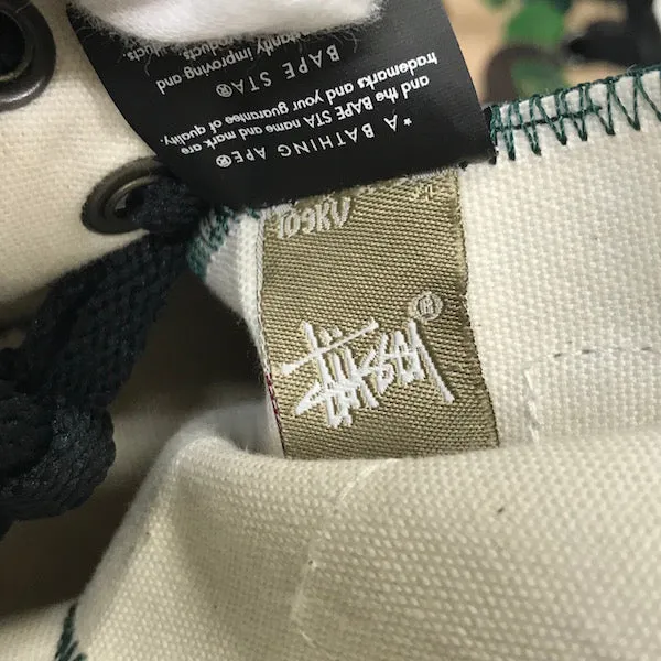 [10] DS! A Bathing Ape x Stussy Bape Sta 'Chuck Taylor' Hi Top Shoes
