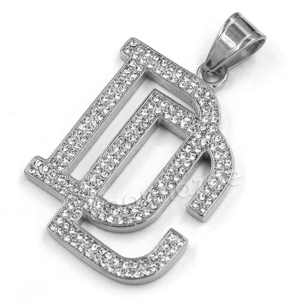 316L Stainless Steel Dream Chasers (DC) Pendant w/ 4mm Miami Cuban Chain