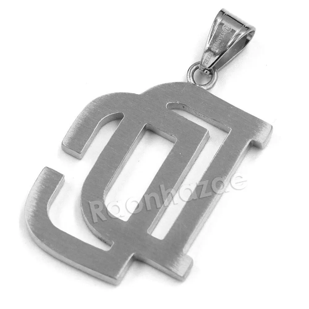 316L Stainless Steel Dream Chasers (DC) Pendant w/ 4mm Miami Cuban Chain