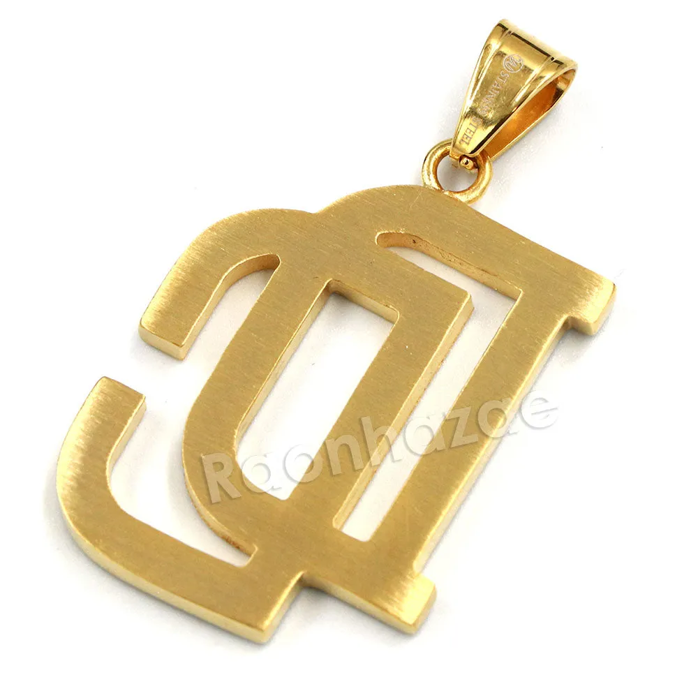 316L Stainless Steel Dream Chasers (DC) Pendant w/ 4mm Miami Cuban Chain