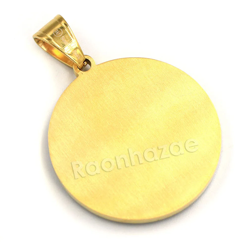 316L Stainless Yin and Yang Blinged Out Pendant w/ 4mm Miami Cuban Chain