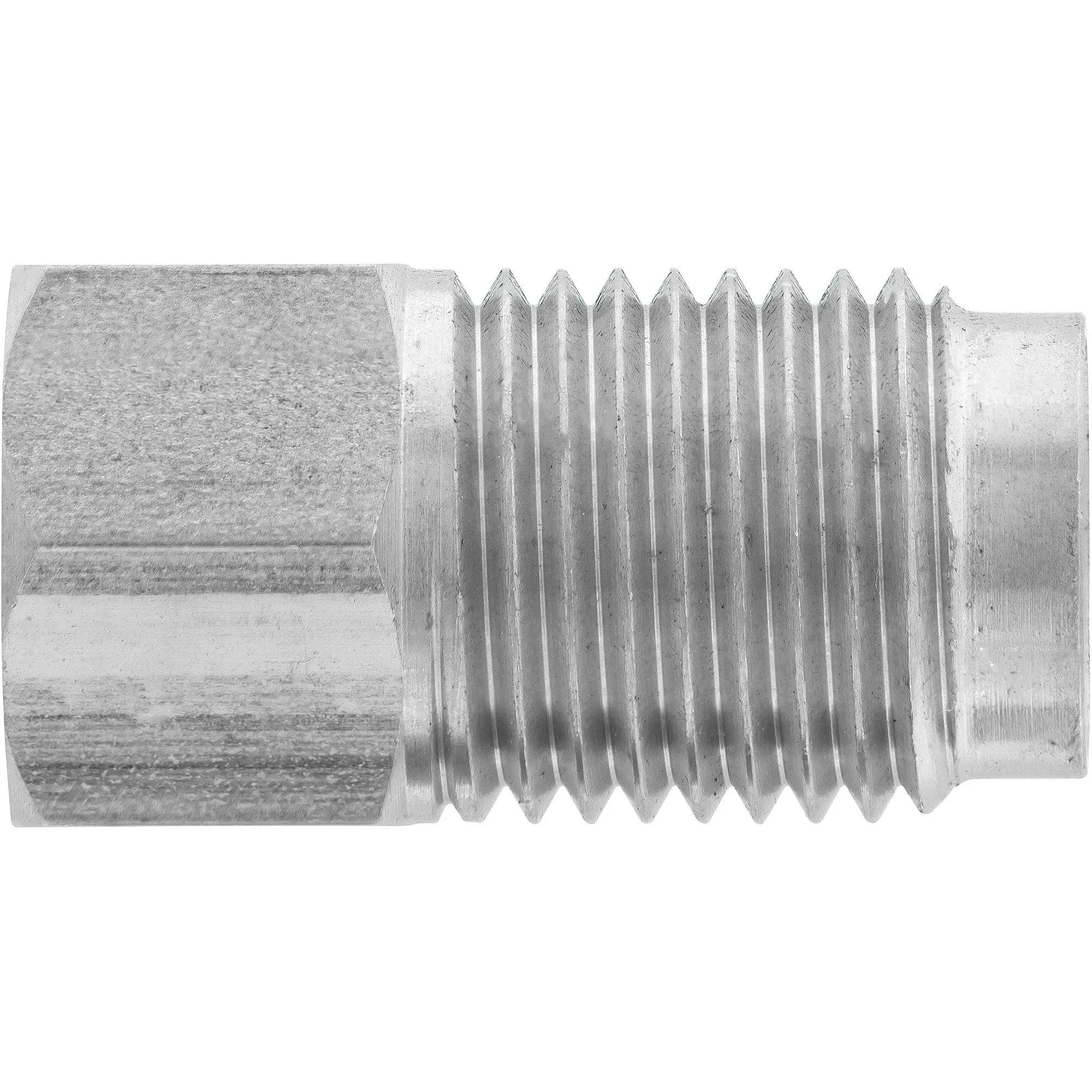 (3/8-24 Inverted)F to (1/2-20 Inverted)M | Stainless Steel Brake Line Adapter | 10ct
