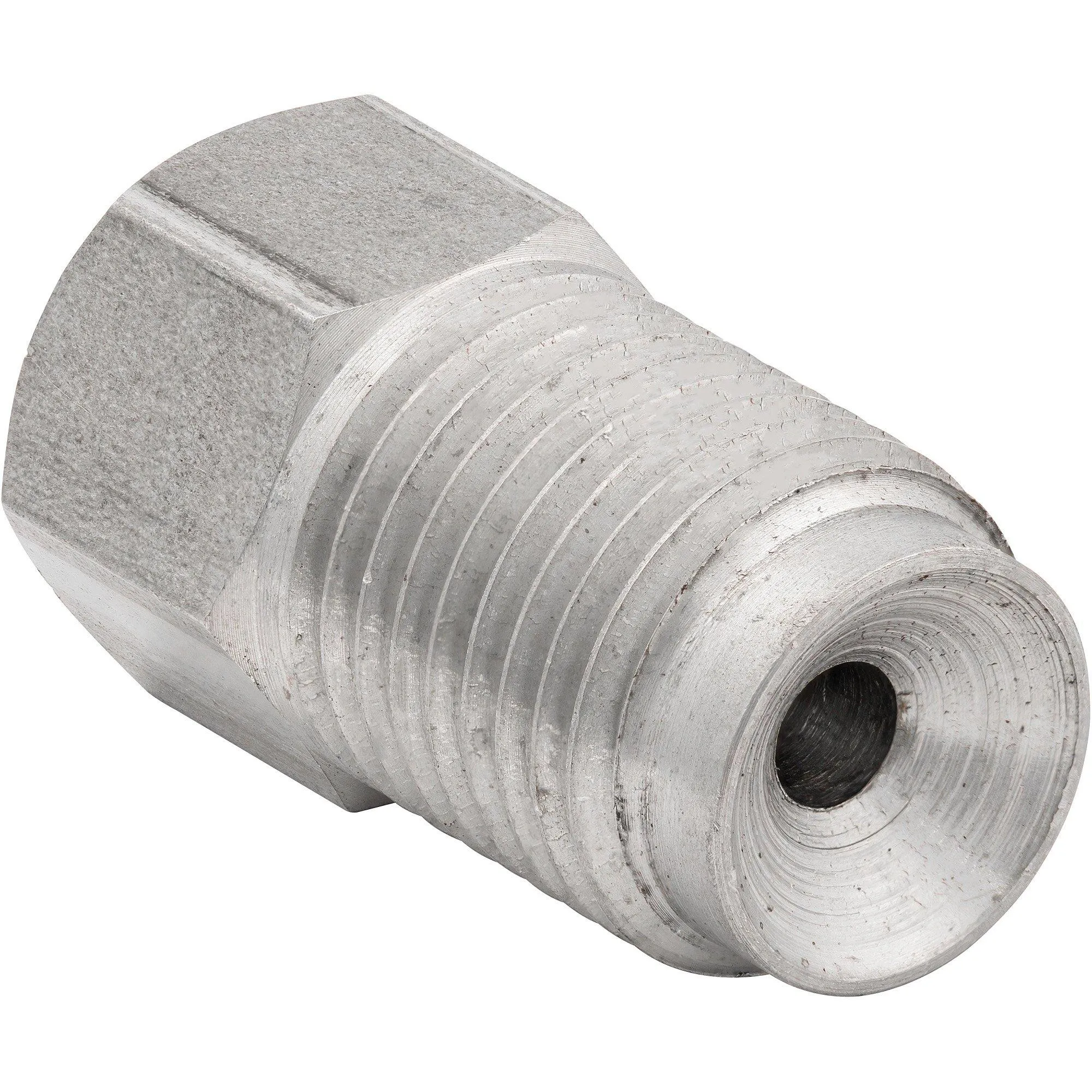 (3/8-24 Inverted)F to (1/2-20 Inverted)M | Stainless Steel Brake Line Adapter | 10ct
