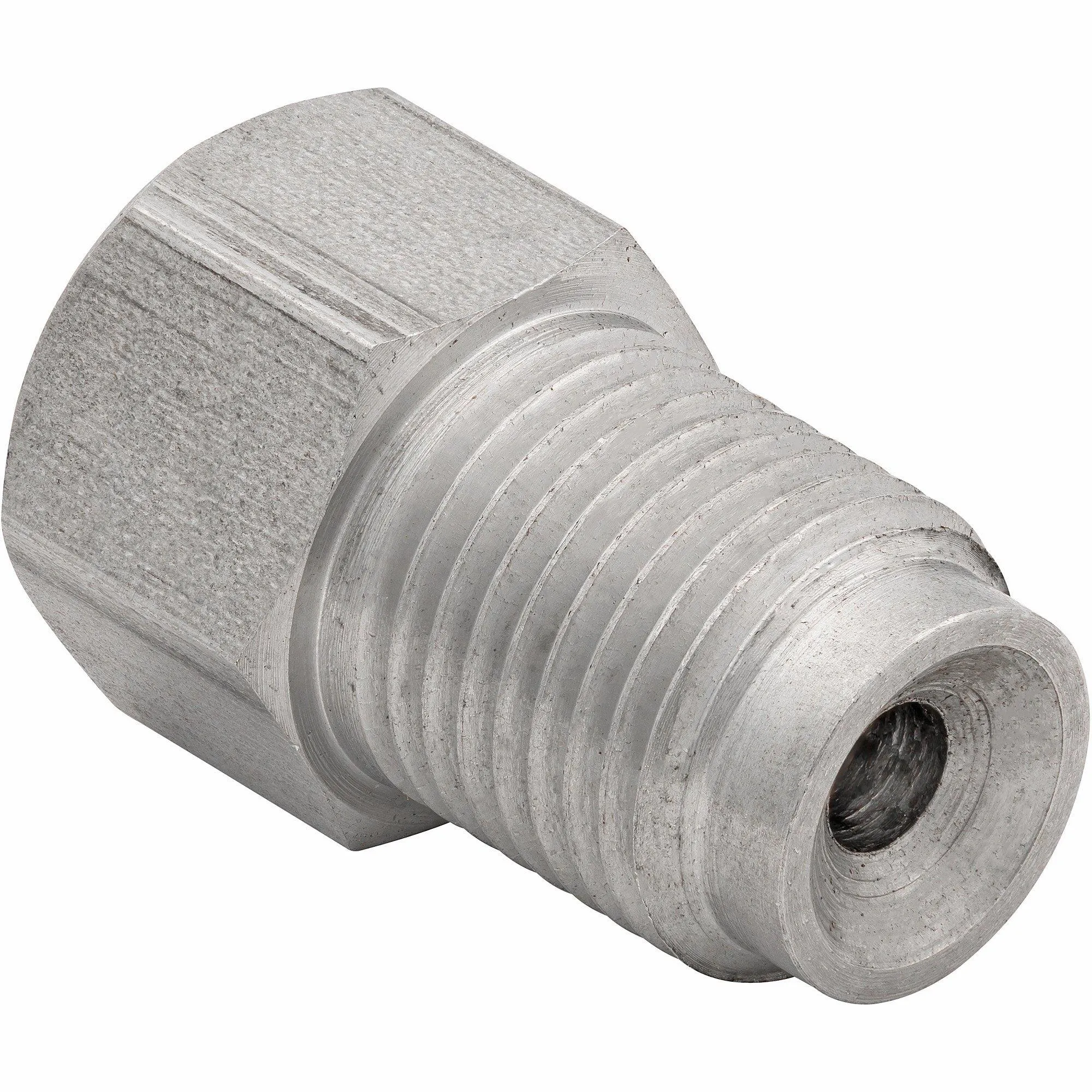 (3/8-24 Inverted)F to (7/16-24 Inverted)M | Stainless Steel Brake Line Adapter | 10ct