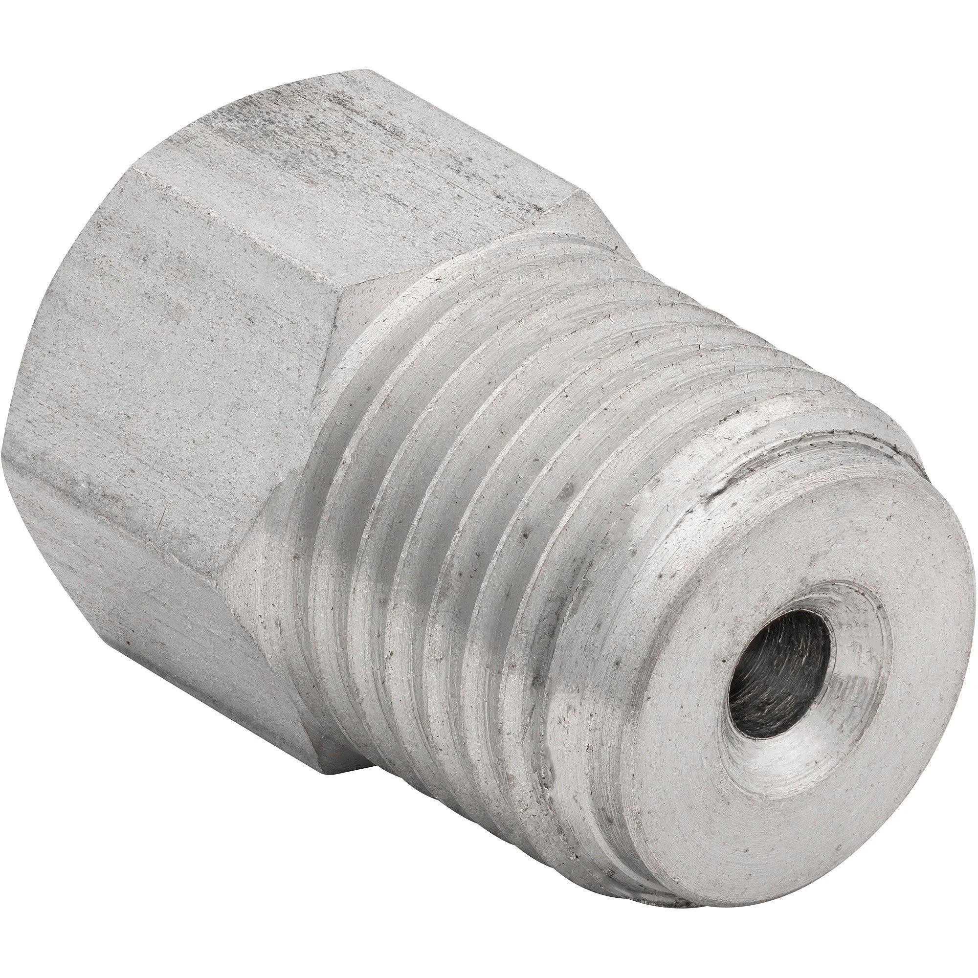 (3/8-24 Inverted)F to (9/16-18 Inverted)M | Stainless Steel Brake Line Adapter | 10ct