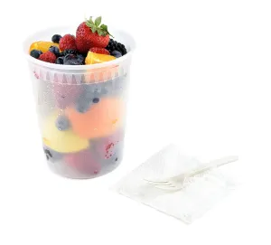 [40 SETS] Reusable Food Storage Containers with Lids - 32 oz Plastic Takeout Deli Counter Combo Pack Microwaveable Freezer Safe BPA Free Home Delicatessen Restaurant Packaging or Pantry Organization