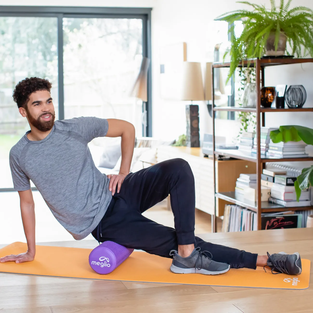 45cm High Density Foam Roller - Deep Tissue Muscle Massage - Sports Recovery & Tension Relief