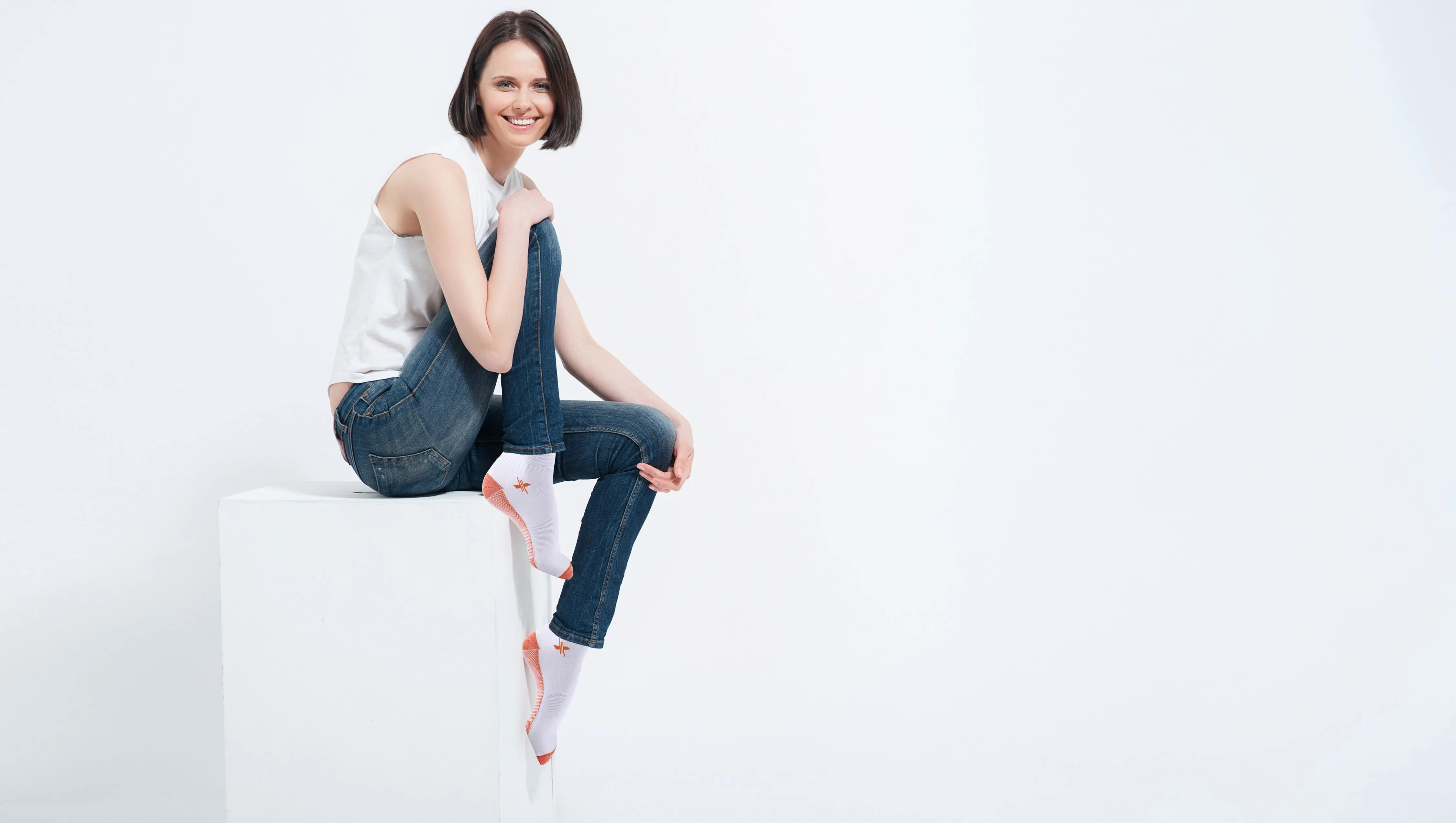 6-Pairs:High Performance Copper-Infused Ankle Compression Socks