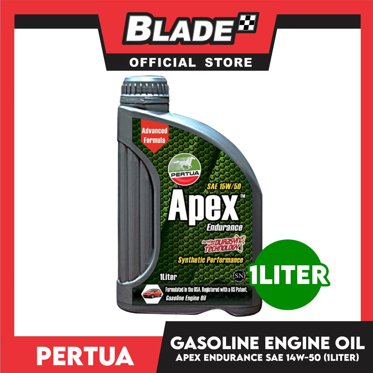 6Liters Pertua Apex Synthetic Performance Gasoline Engine Oil SAE 15W-50 4L & (1L x 2)