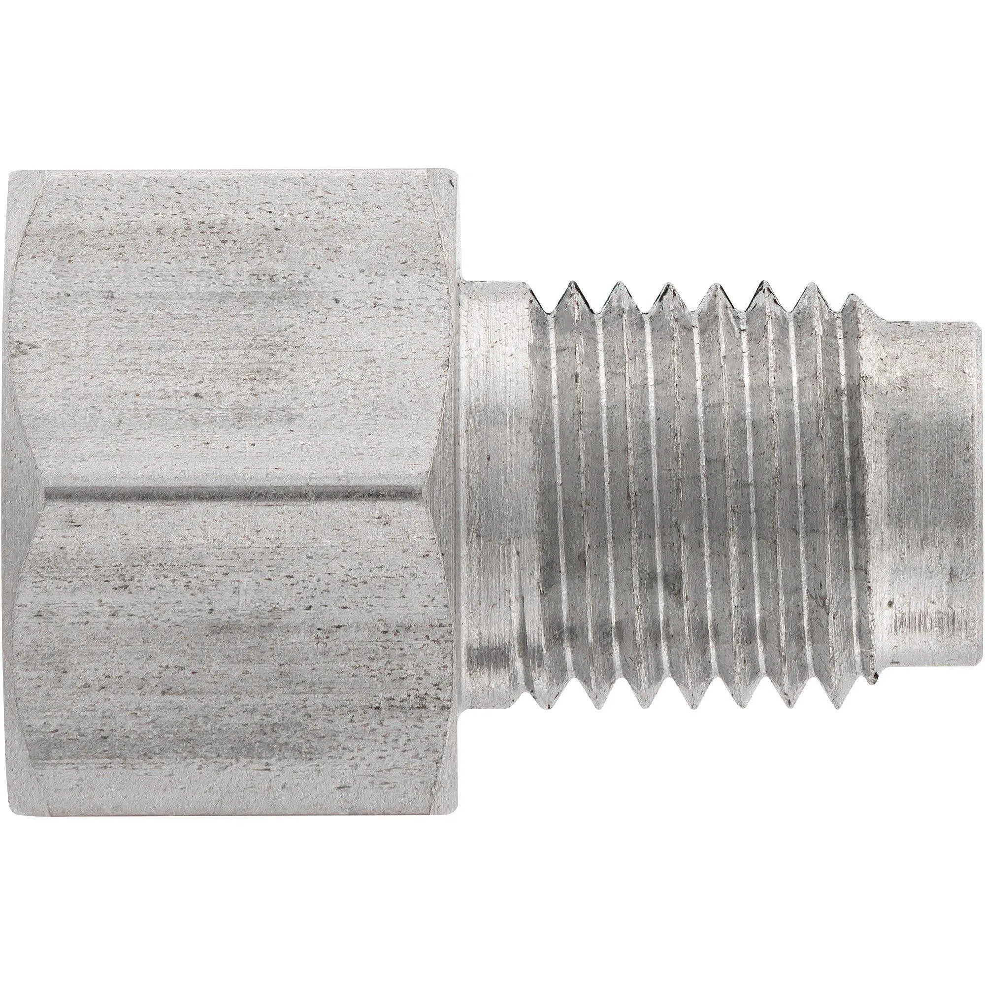 (7/16-24 Inverted)F to (3/8-24 Inverted)M | Stainless Steel Brake Line Adapter | 10ct