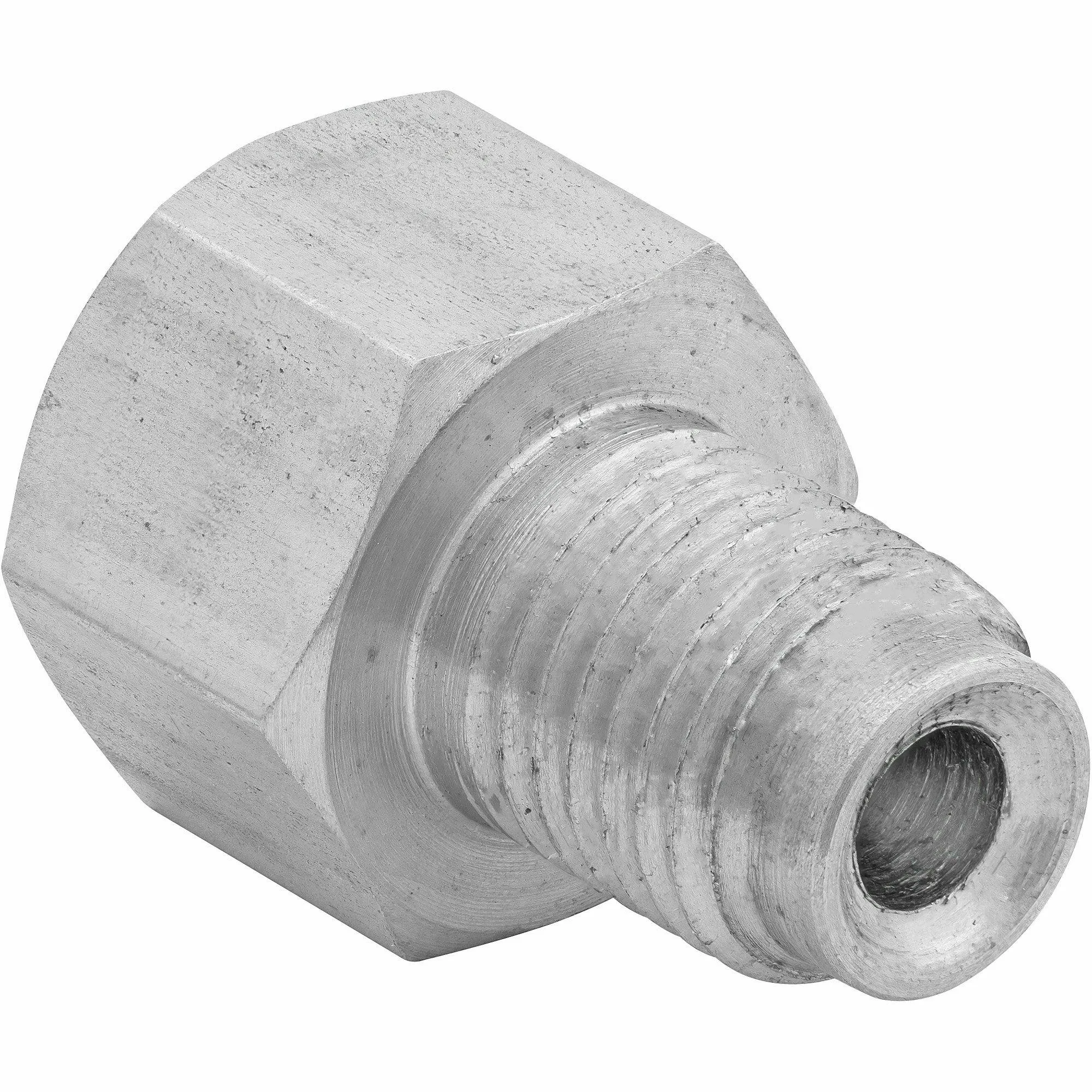 (7/16-24 Inverted)F to (3/8-24 Inverted)M | Stainless Steel Brake Line Adapter | 10ct