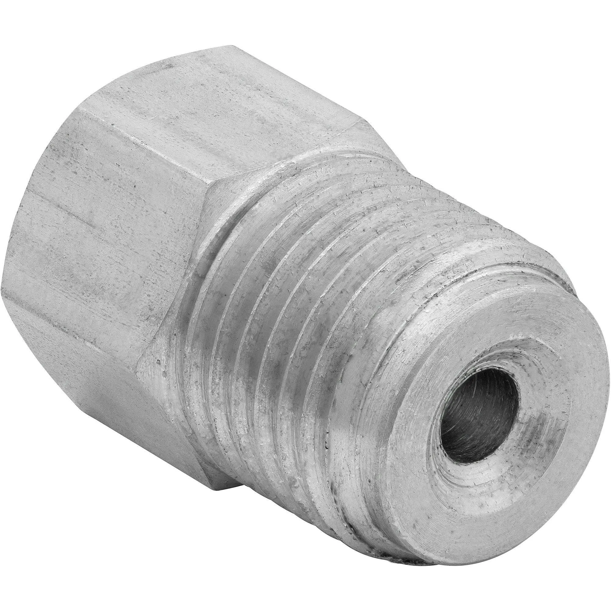 (7/16-24 Inverted)F to (9/16-18 Inverted)M | Stainless Steel Brake Line Adapter | 10ct