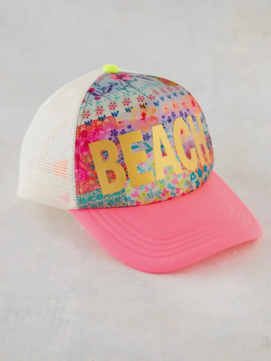 ADJUSTABLE TRUCKER HAT - BEACH