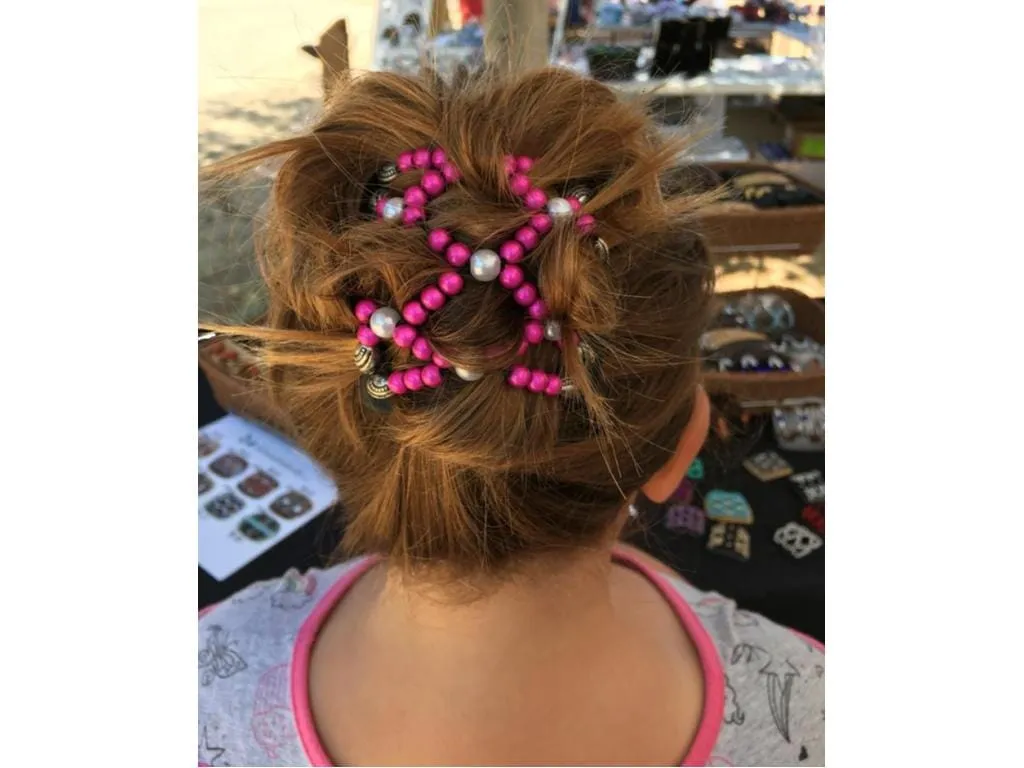 African Butterfly Chameleon Hair Comb - Dupla Brown 65
