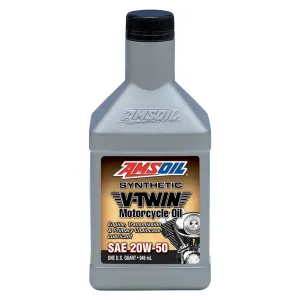 AMSOIL 20W50 SYNTHETIC V-TWIN MOTORCYCLE OIL