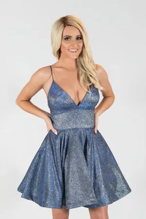 Anneprom A-line Spaghetti Straps Short Prom Dress Unique Homecoming Dress APH0109