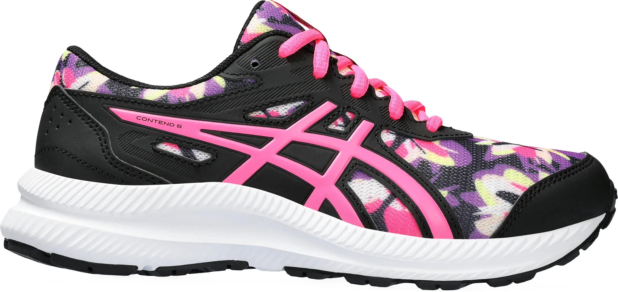 Asics Contend 8 GS Junior Running Shoes - Black