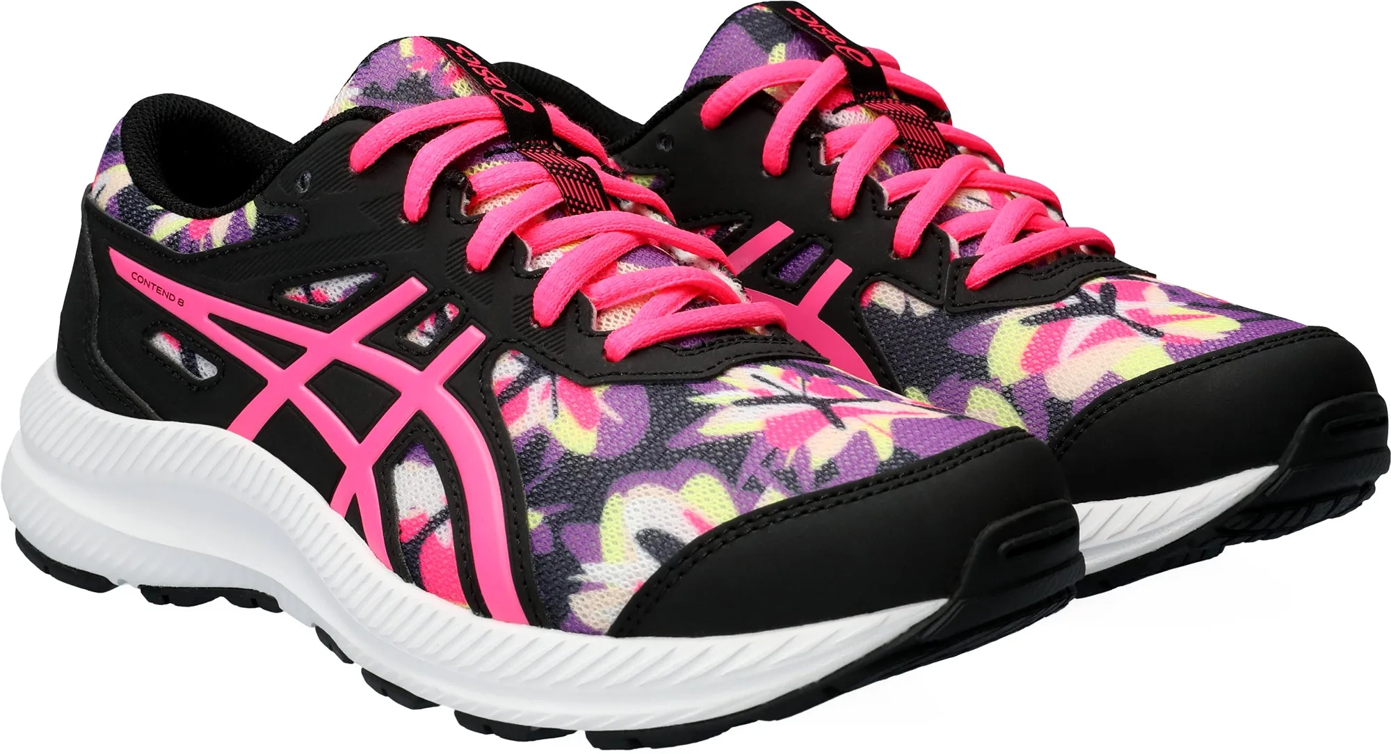 Asics Contend 8 GS Junior Running Shoes - Black