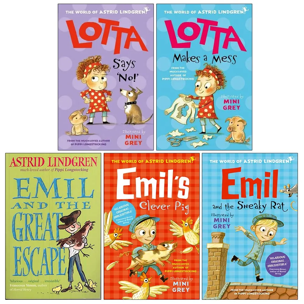 Astrid Lindgren Collection 5 Books Bundle with Gift Journal