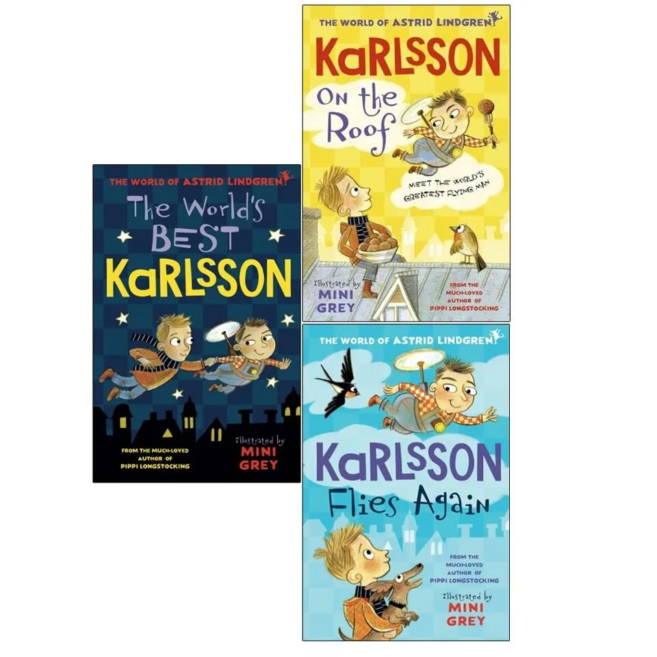 Astrid Lindgren Karlsson Collection 3 Books Set  (The World's Best Karlsson)