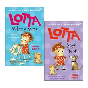 Astrid Lindgren Lotta Collection 2 Books Set (Lotta Makes a Mess, Lotta Says 'No!)