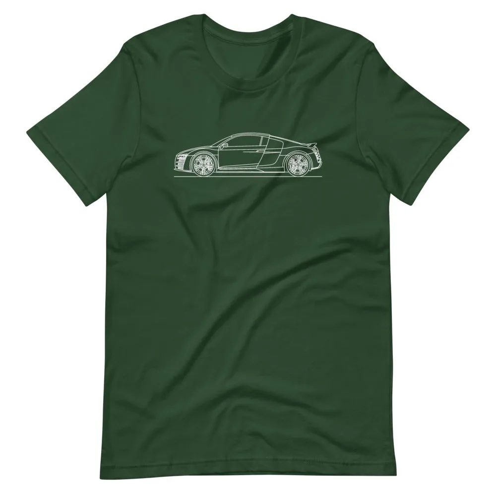 Audi R8 Type 42 outline t-shirt
