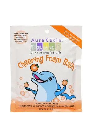 Aura Cacia Cheering Tangerine & Sweet Orange Kids Foam Bath 2.5 oz.
