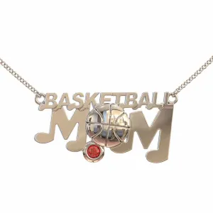 Basketball Mom - Birthstone Necklace