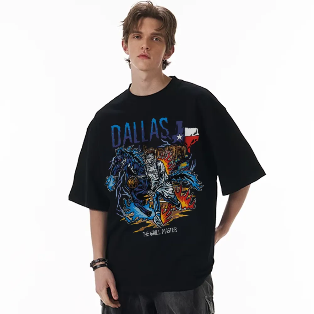 Basketball Star Skull Graphic T-shirt