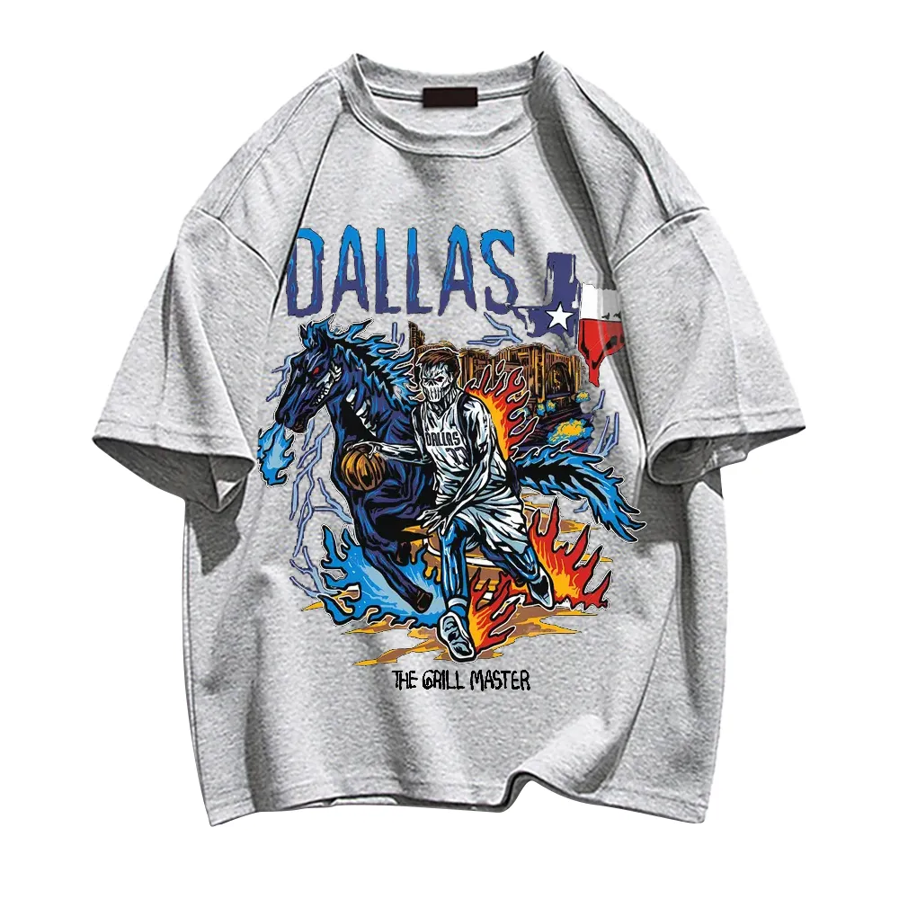 Basketball Star Skull Graphic T-shirt