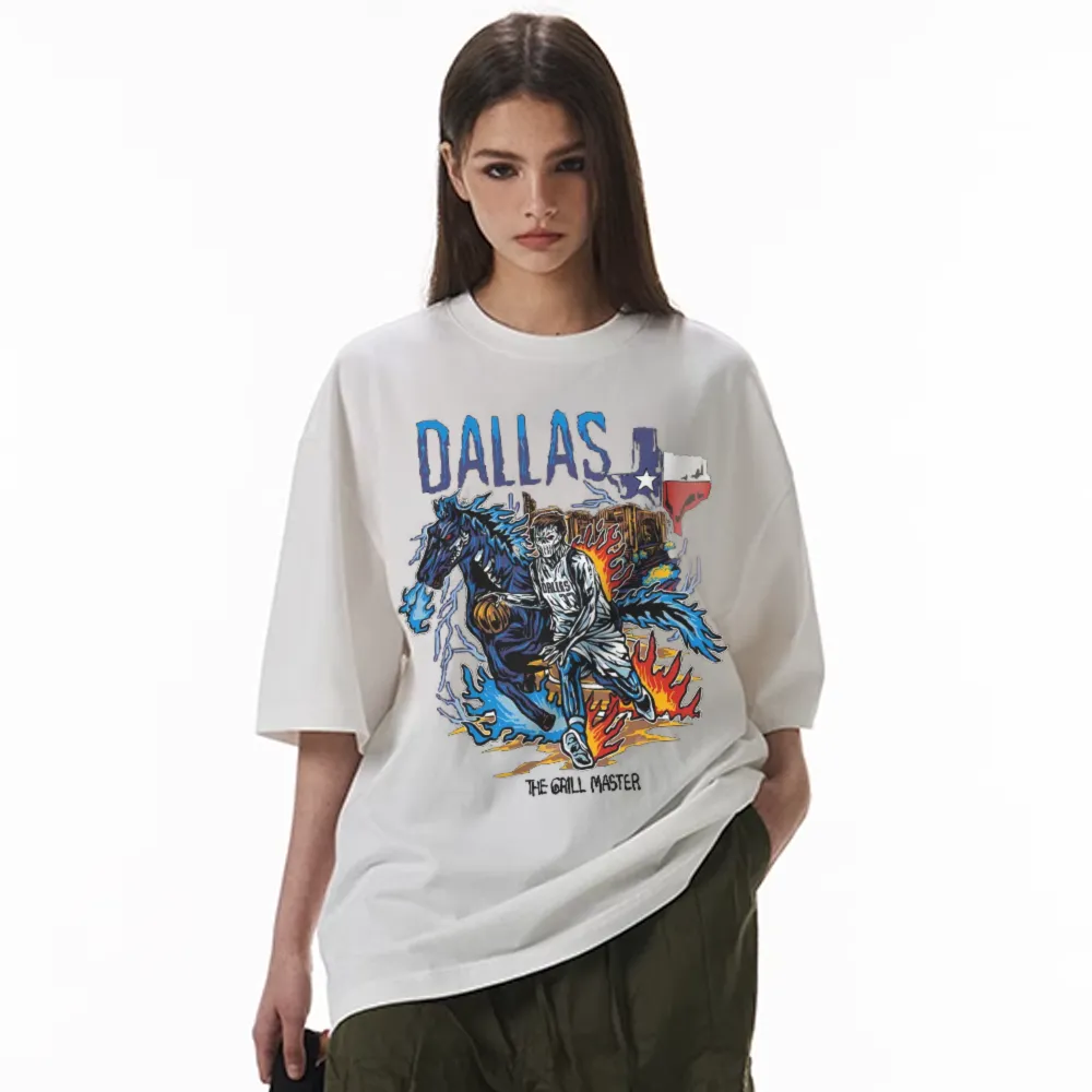 Basketball Star Skull Graphic T-shirt