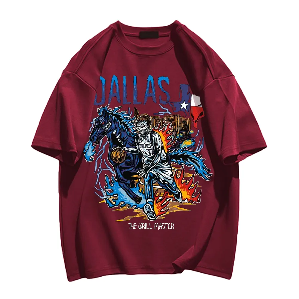 Basketball Star Skull Graphic T-shirt