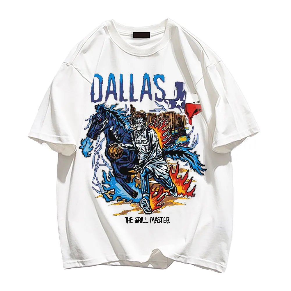 Basketball Star Skull Graphic T-shirt
