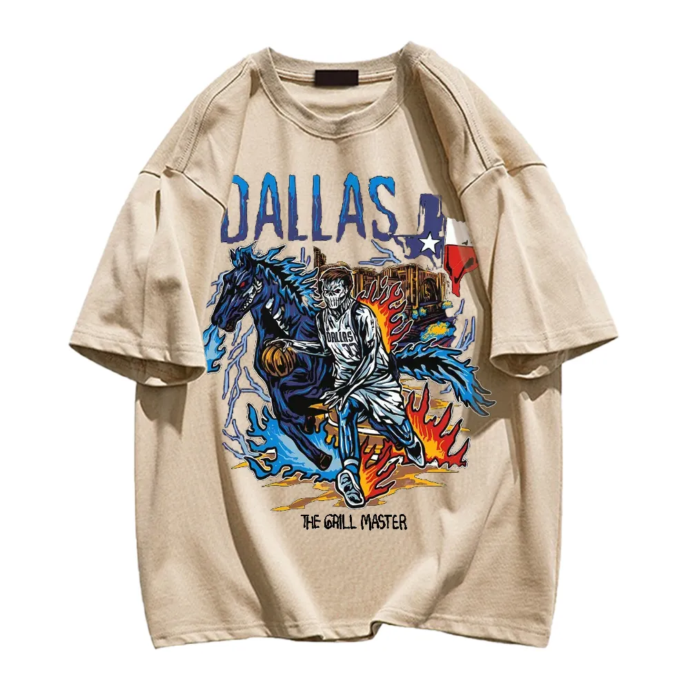 Basketball Star Skull Graphic T-shirt