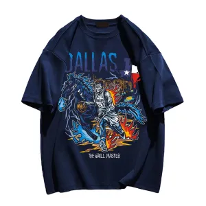 Basketball Star Skull Graphic T-shirt