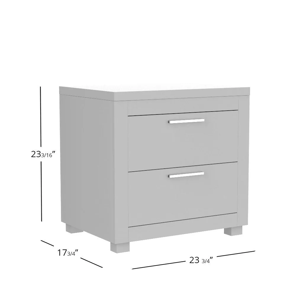 Bedside table - Aria - Gray blade