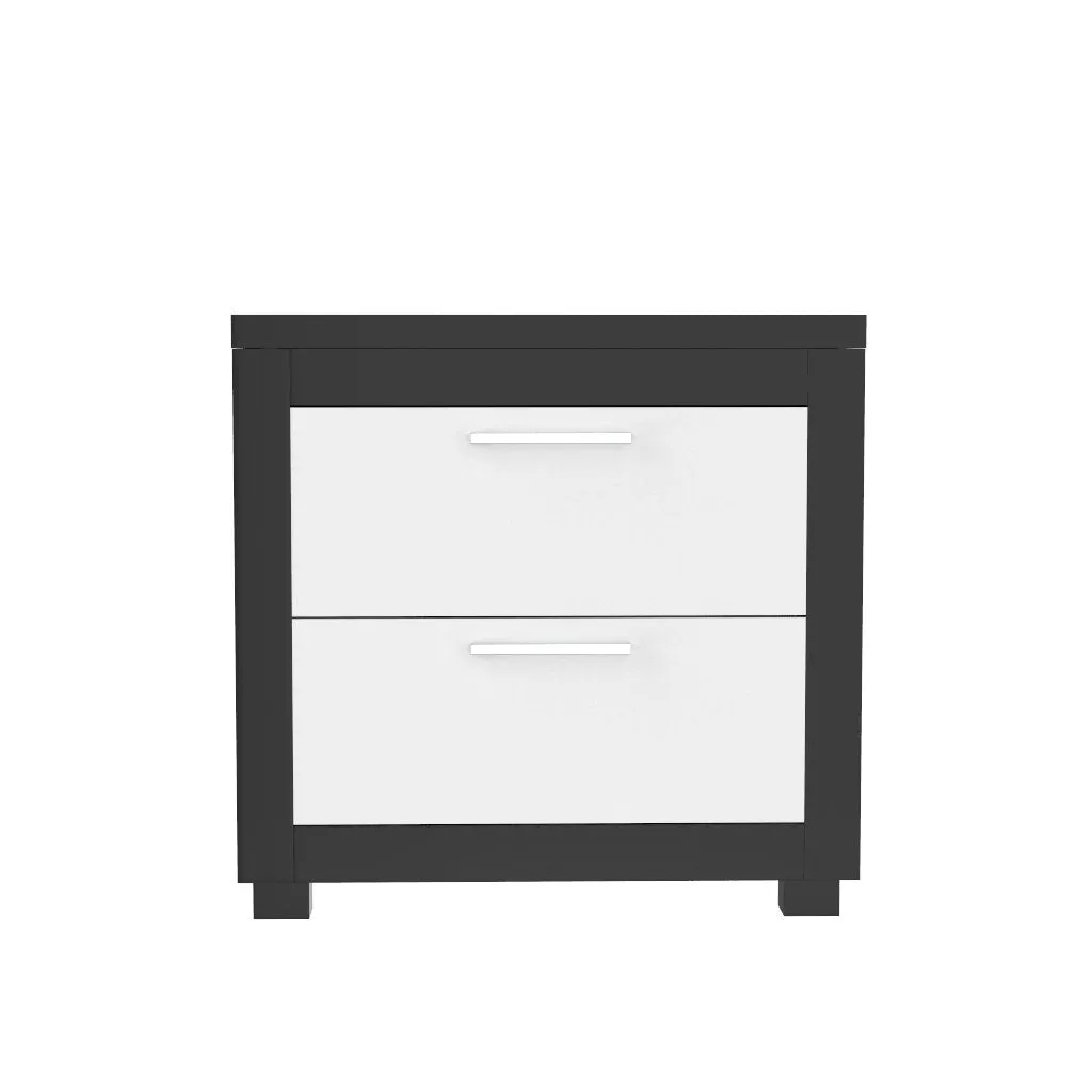 Bedside table - Aria - Java and white