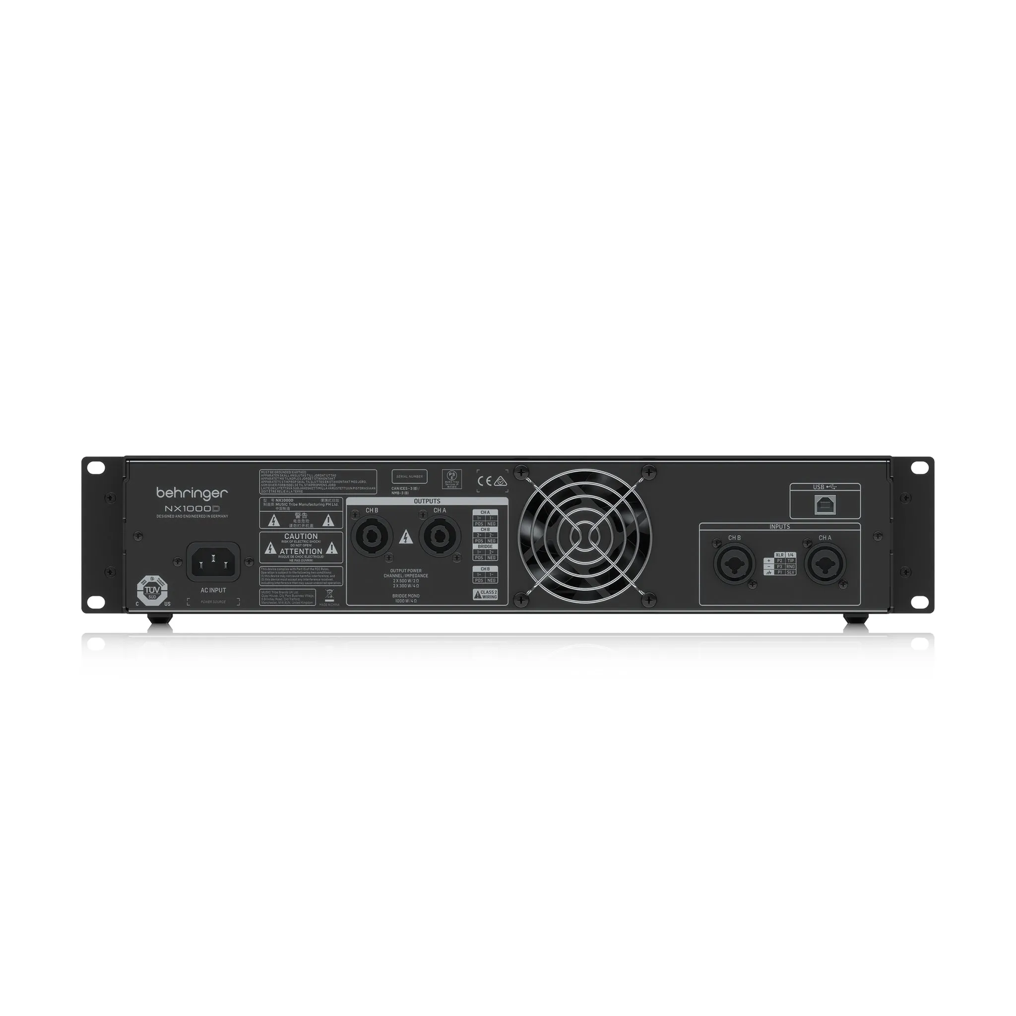 Behringer NX1000D Power Amplifier with DSP