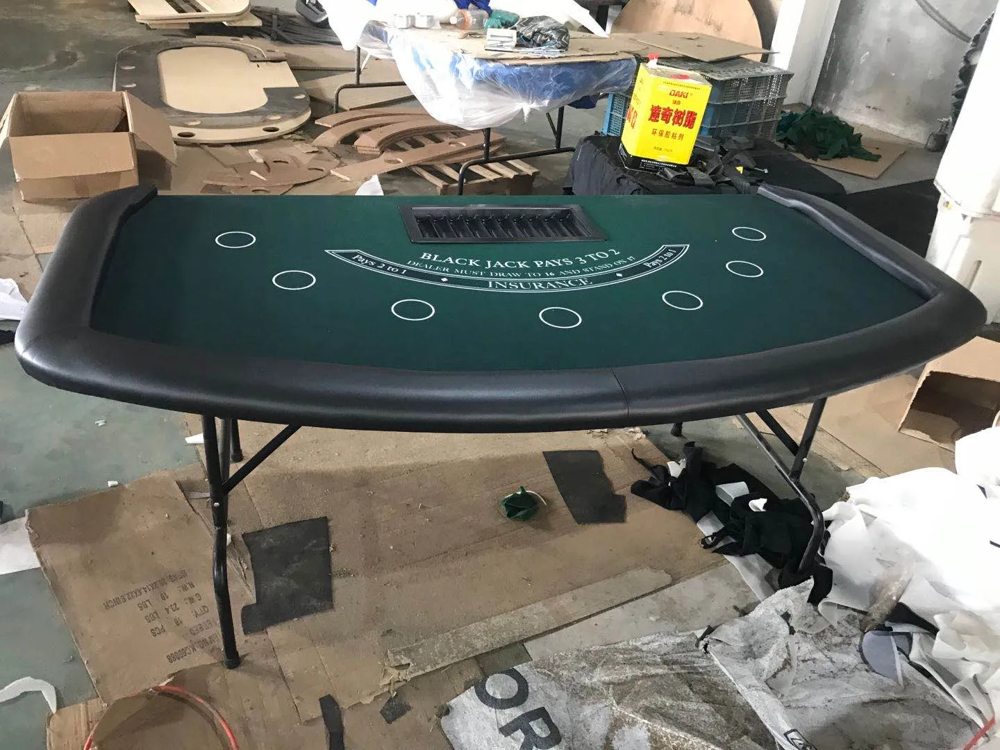 Blackjack Table 7 Seater (Green or Blue Felt)