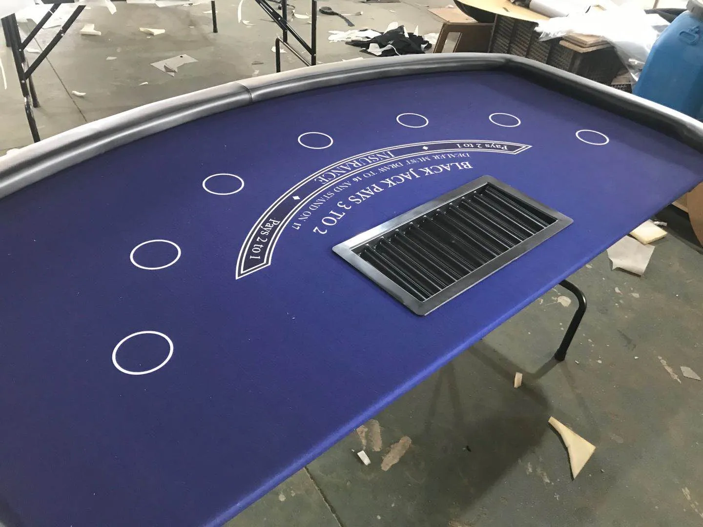 Blackjack Table 7 Seater (Green or Blue Felt)