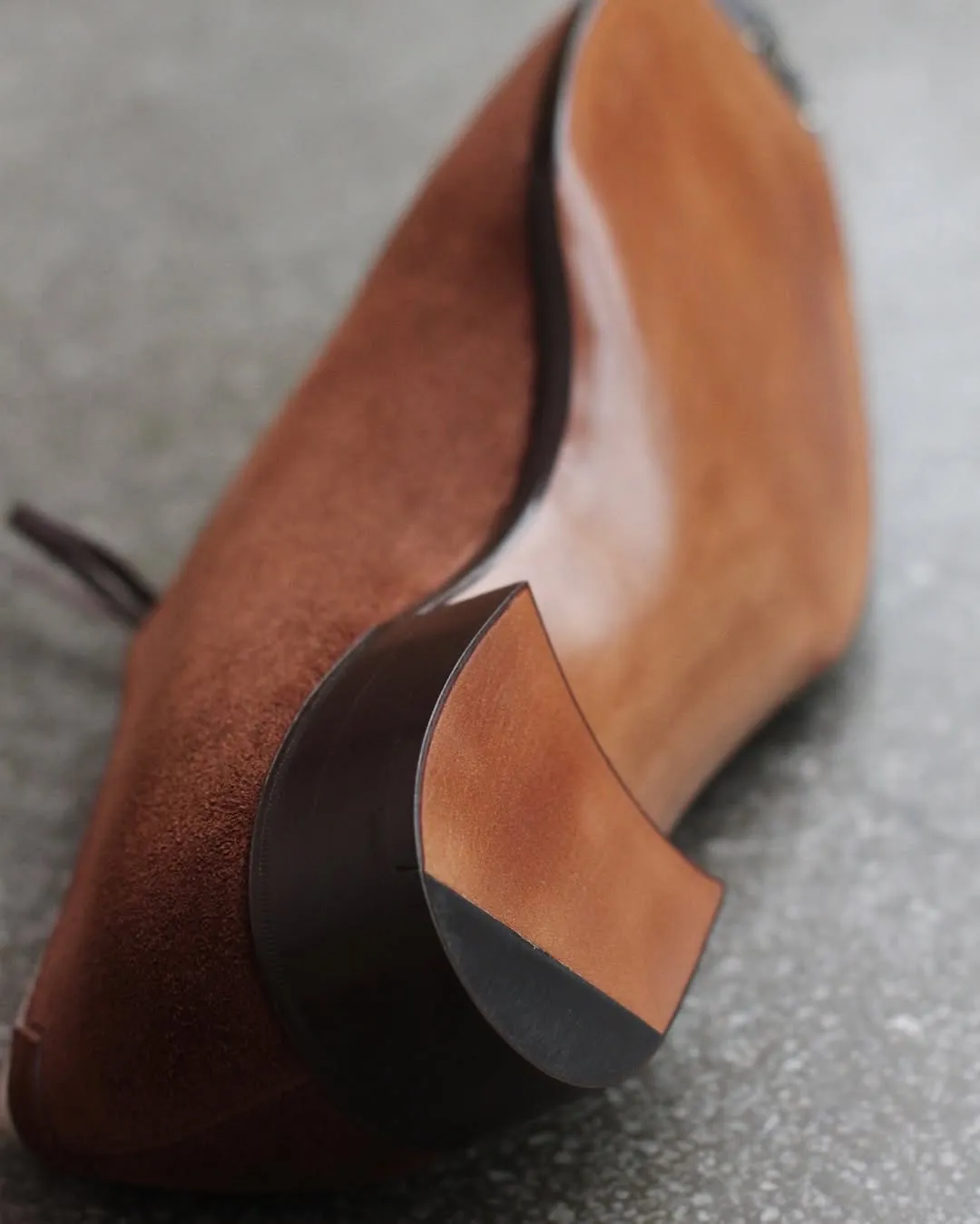 Brown Suede Leather Whole Cut  Oxfords - Formal Shoes