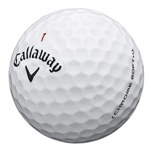 Callaway Polyester Ball Chrome Soft Balls, Pack of 12 (White)