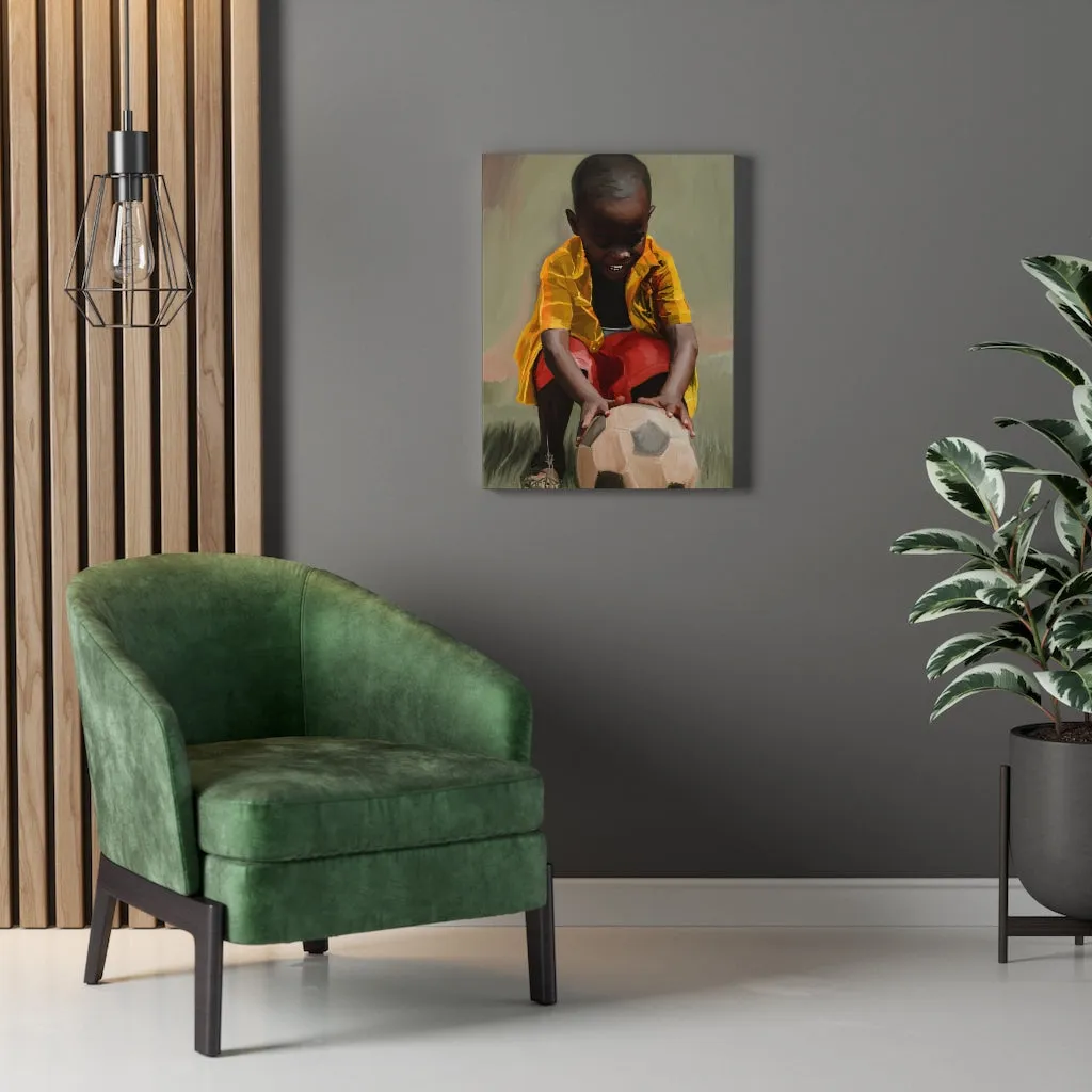 Canvas Wall Art (Boy At Play )