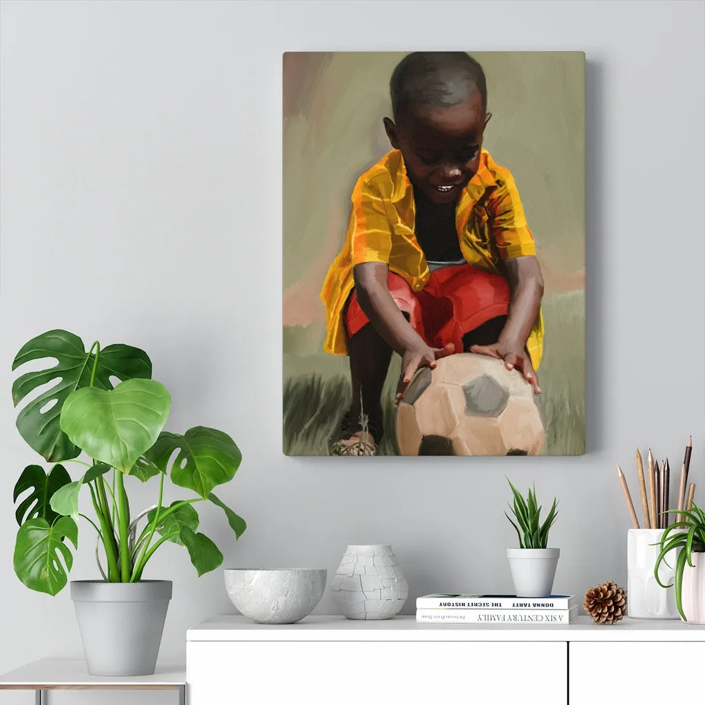 Canvas Wall Art (Boy At Play )