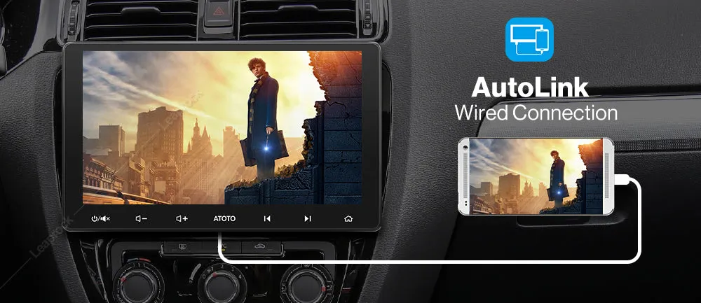 Car Stereo ATOTO F7 XE 10.1 Inch Double Din Wireless CarPlay & Android GPS QLED