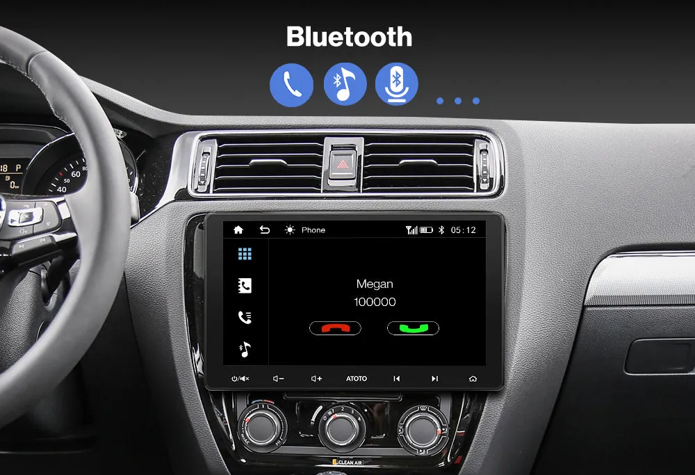 Car Stereo ATOTO F7 XE 10.1 Inch Double Din Wireless CarPlay & Android GPS QLED