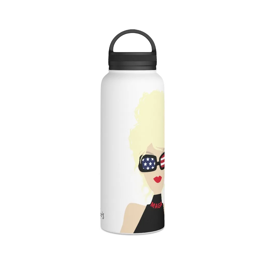Choo Choo Logo Chillin @ Choo's Stainless Steel Water Bottle, Handle Lid