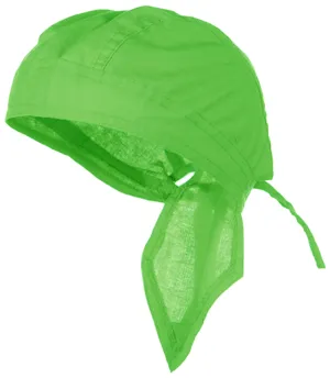 CLEARANCE Neon Green Doo-Rag Skull Cap Solid Du-Bandana Motorcycle Helmet Liner Chemo Head-Scarf